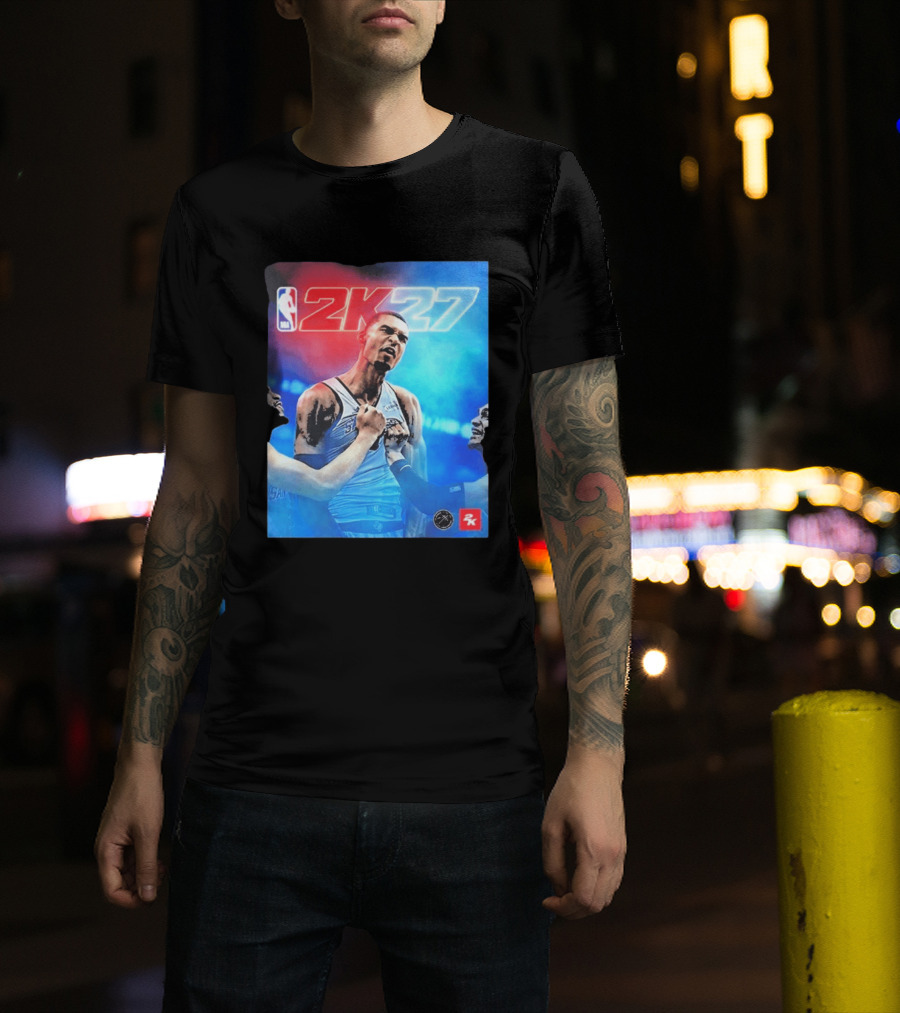 Victor Wembanyama NBA 2K27 Cover Athlete Basketball Gaming 2K Sports T-Shirt