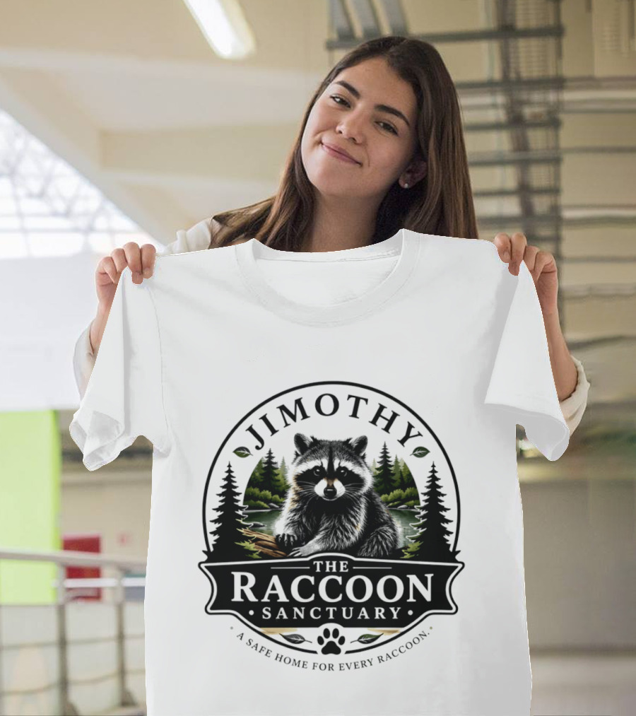Jimothy Raccoon Sanctuary A Safe Home For Every Raccoon T-Shirt
