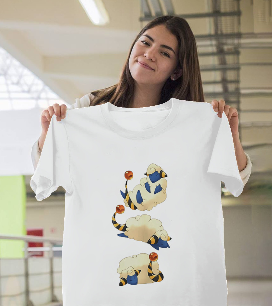 Mareep Trio In Sleepy Poses Cozy Nights T-Shirt
