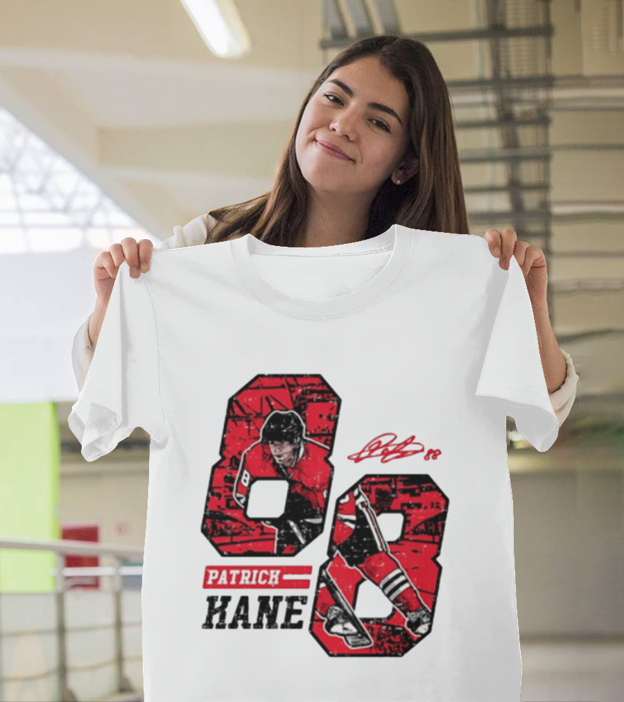 Patrick Kane Chicago Blackhawks 88 Comic Style Collaboration T-Shirt