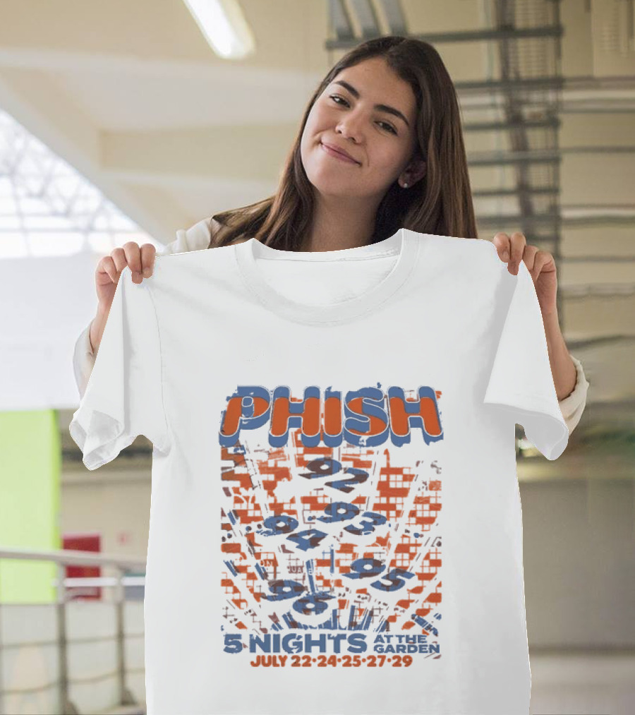Phish Five Nights At Madison Square Garden New York City July 22 To 29 2026 Fourth Edition Knicks T-Shirt
