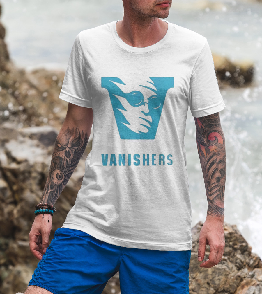 Sussex Vanishers Ghostly Specter Team Vanishers Blue T-Shirt