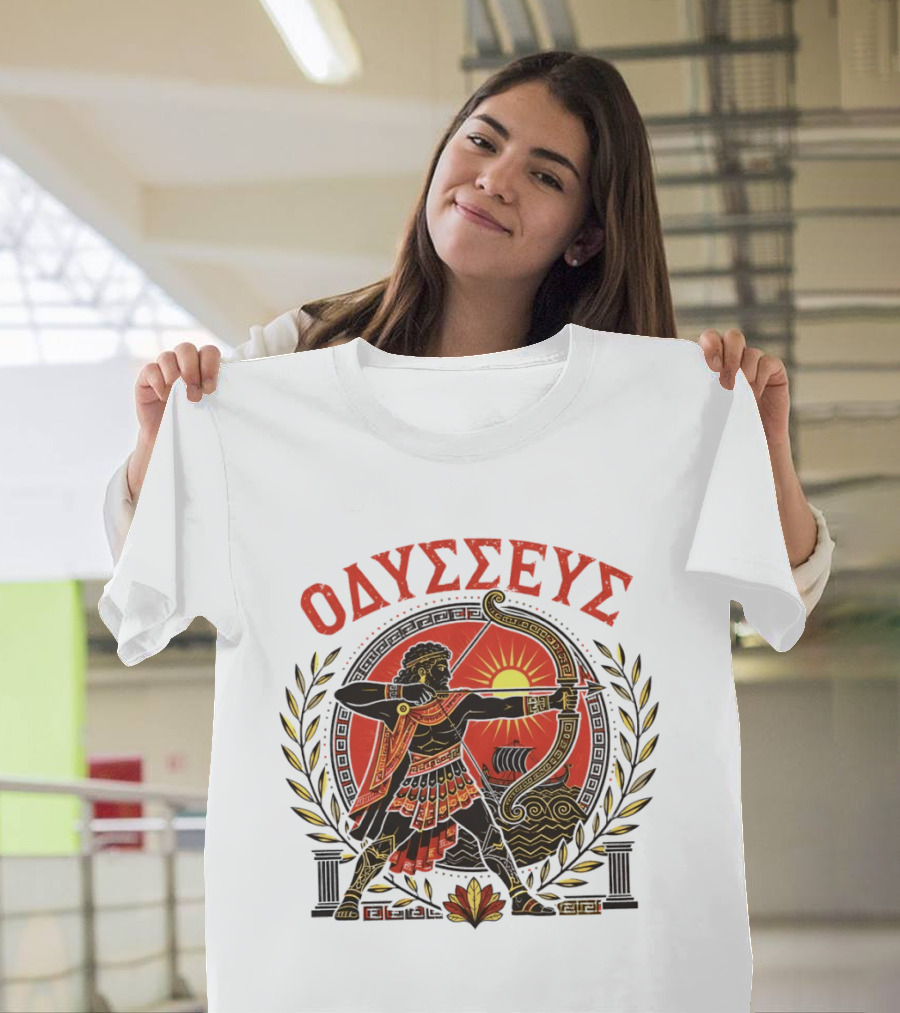 Odysseus Bow Greek Mythology Warrior Archery 2026 T-Shirt