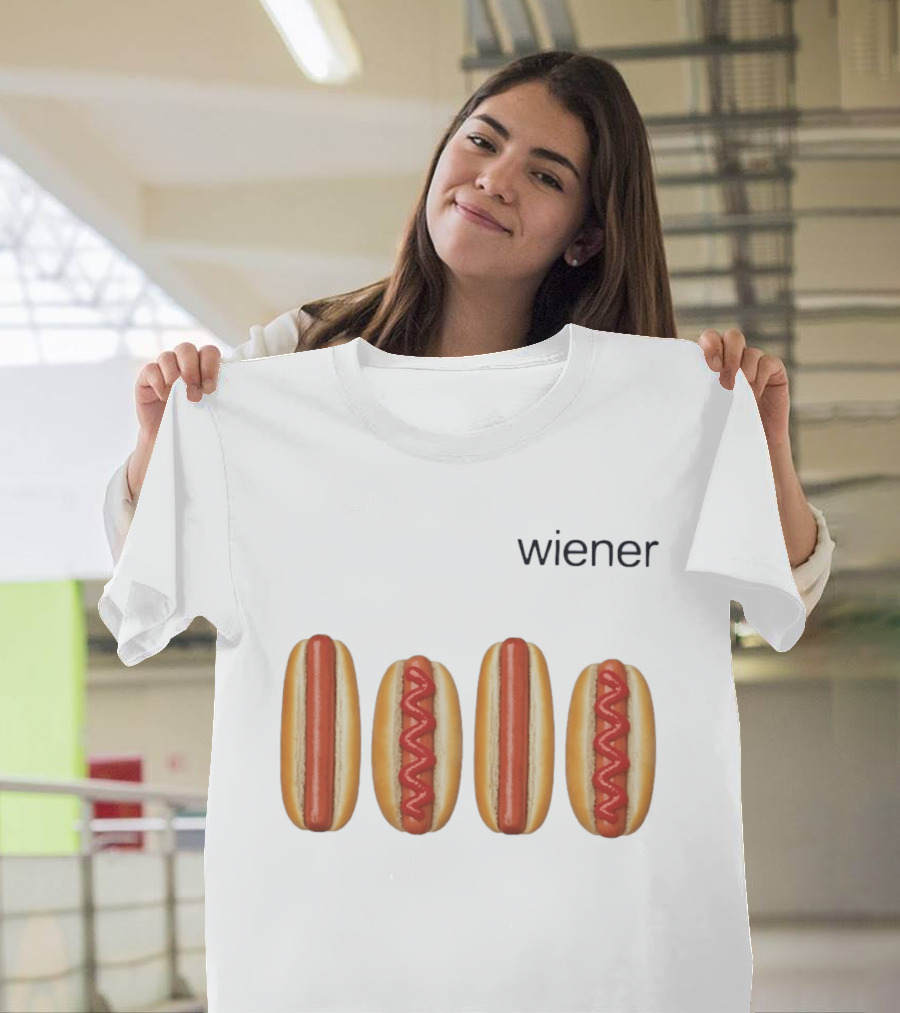 Wiener Hot Dog Ketchup Food Iconic Snack T-Shirt