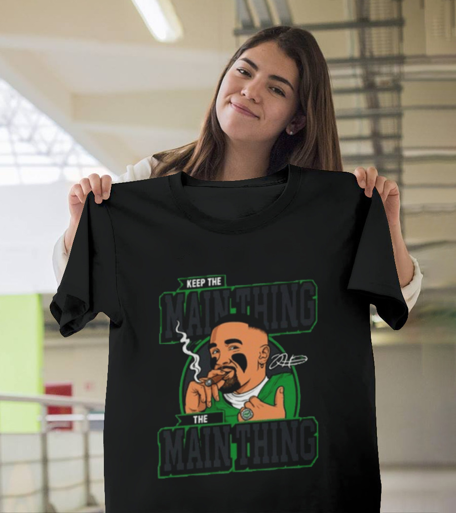 Keep The Main Thing Mascot Smoking Cigar Sports T-Shirt