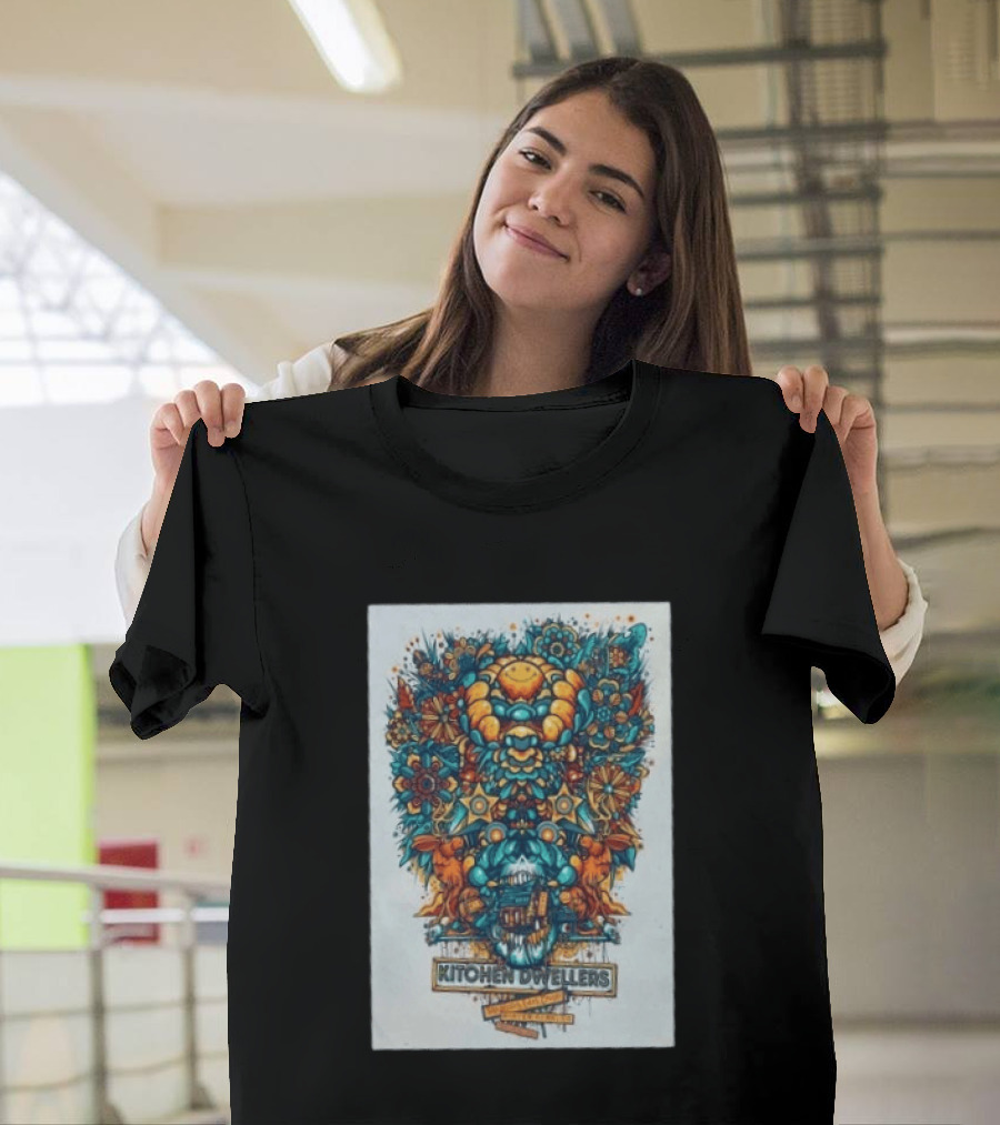 Kitchen Dwellers Winter Park CO July 24 25 2026 Tour Psychedelic Floral T-Shirt