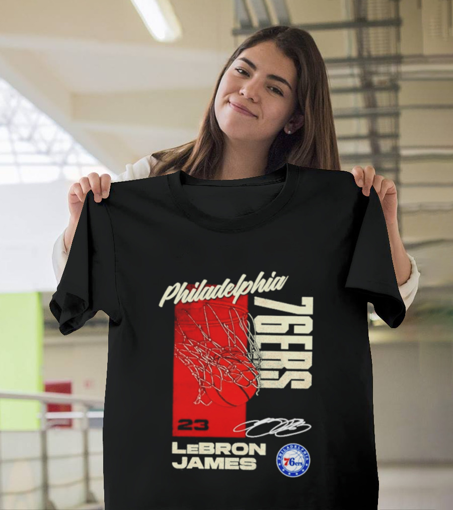 LeBron James 23 Philadelphia 76ers Basketball T-Shirt