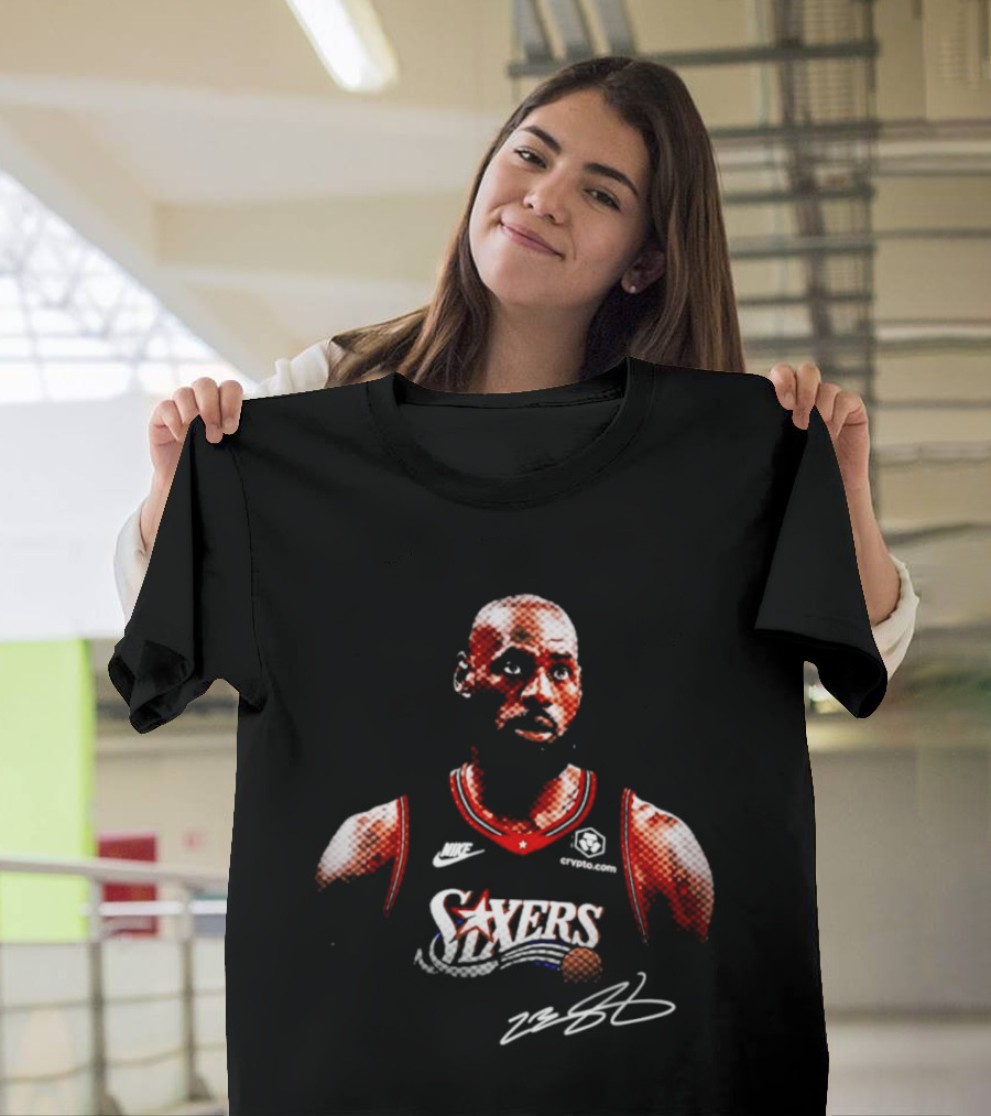 LeBron James Sixers Basketball Jersey Crossover Fan T-Shirt