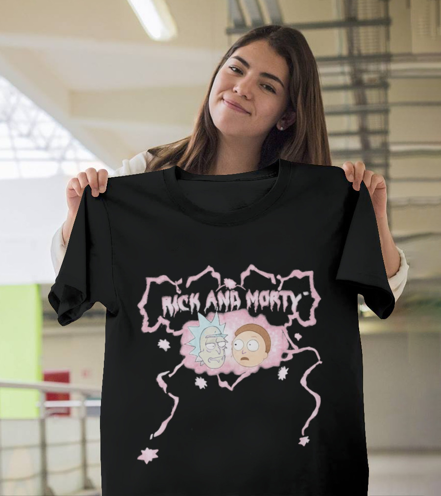 Secret Lives Of Gypsy Wives S01 Rick And Morty Pink Portal T-Shirt