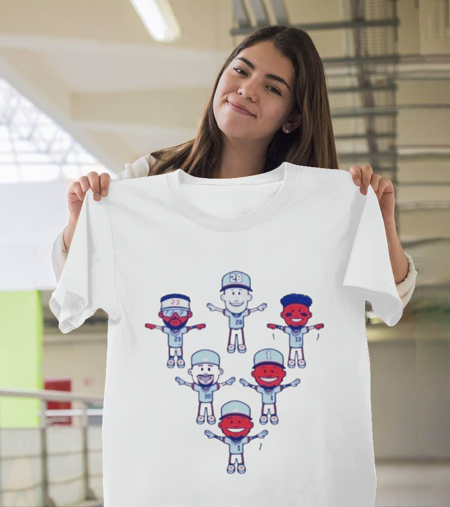 Chris Sale Keep Flying 2 Baseball Cartoon Characters With Numbers T-Shirt