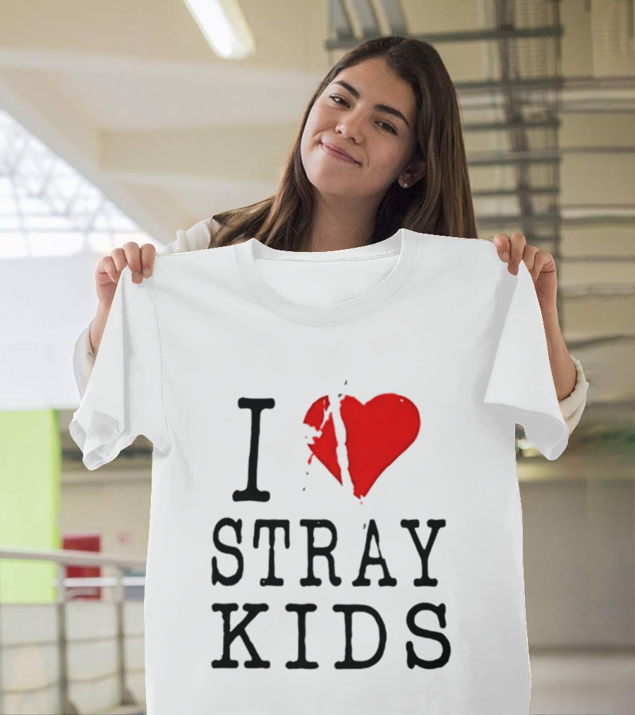 I Love Stray Kids Broken Heart T-Shirt
