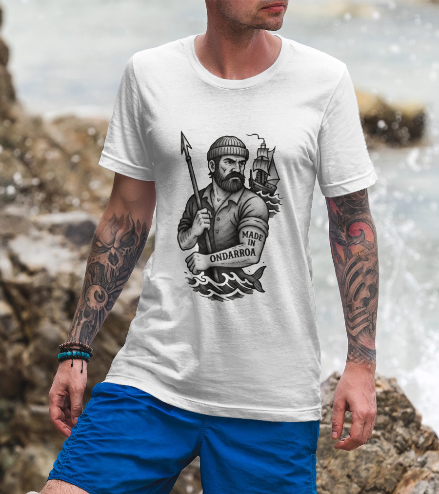 Inigo Martinez Basque Planet Made In Ondarroa Sailor And Ship T-Shirt