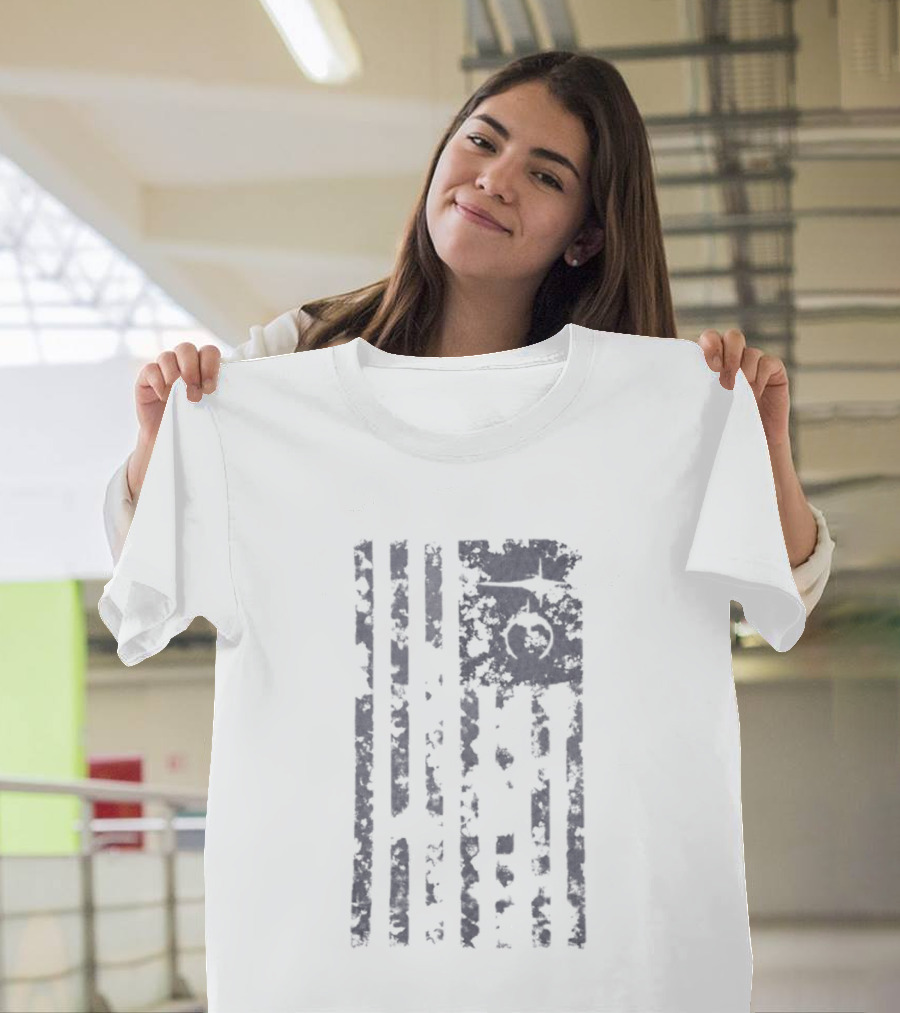 Jake Paul Thug Club Old Glory Distressed American Flag T-Shirt