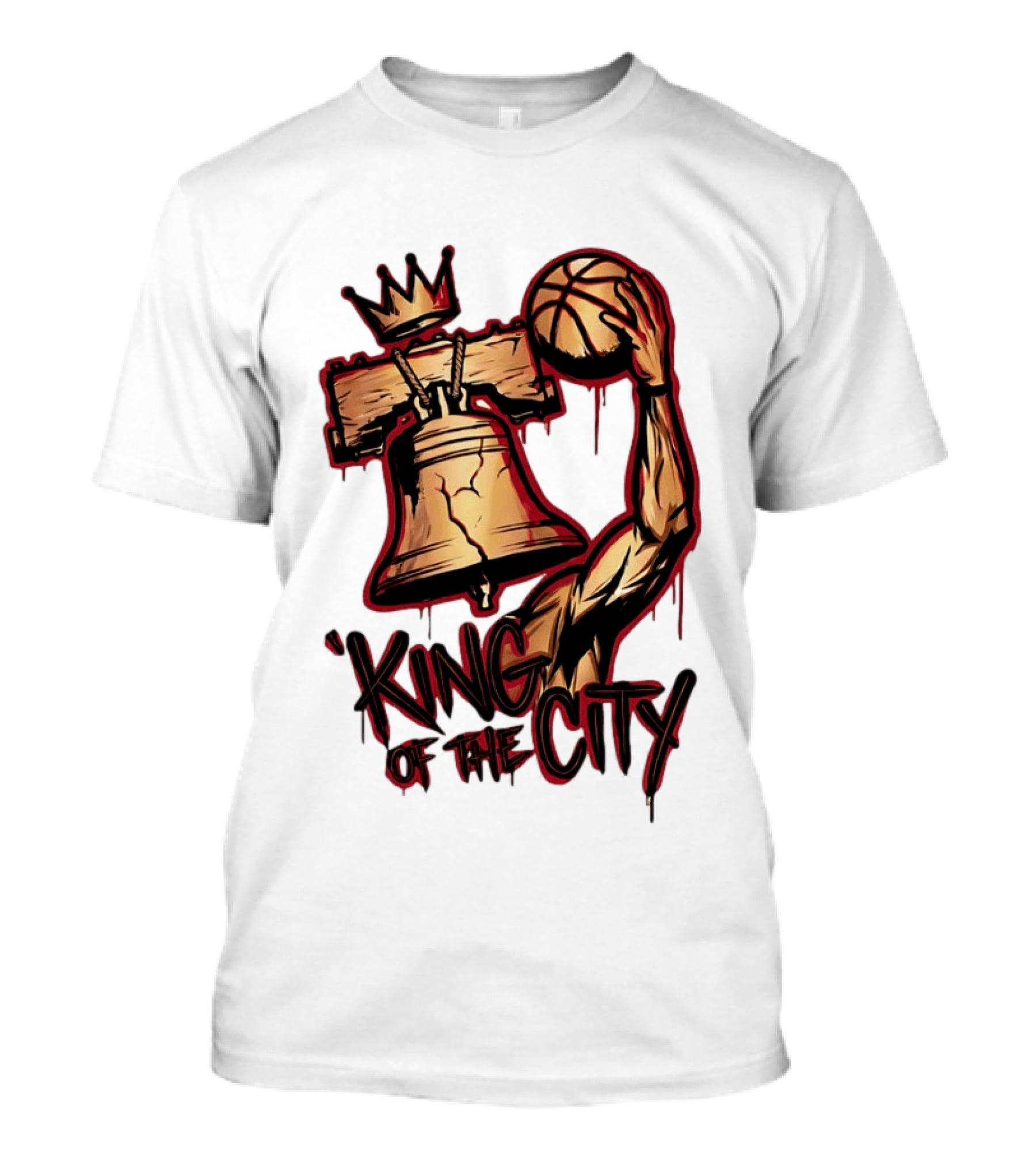 King Of The City Lebron James Basketball Philadelphia 76ers NBA 2026 T-Shirt