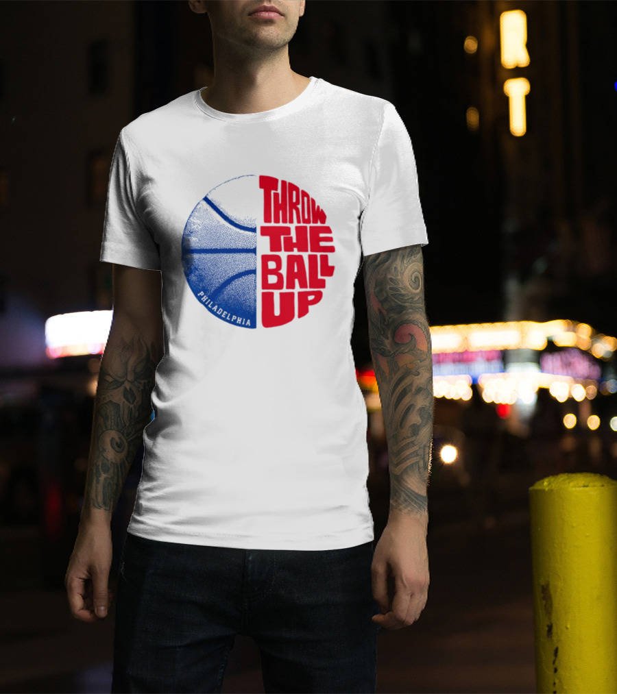 LeBron James Philadelphia 76ers Throw The Ball Up Basketball T-Shirt