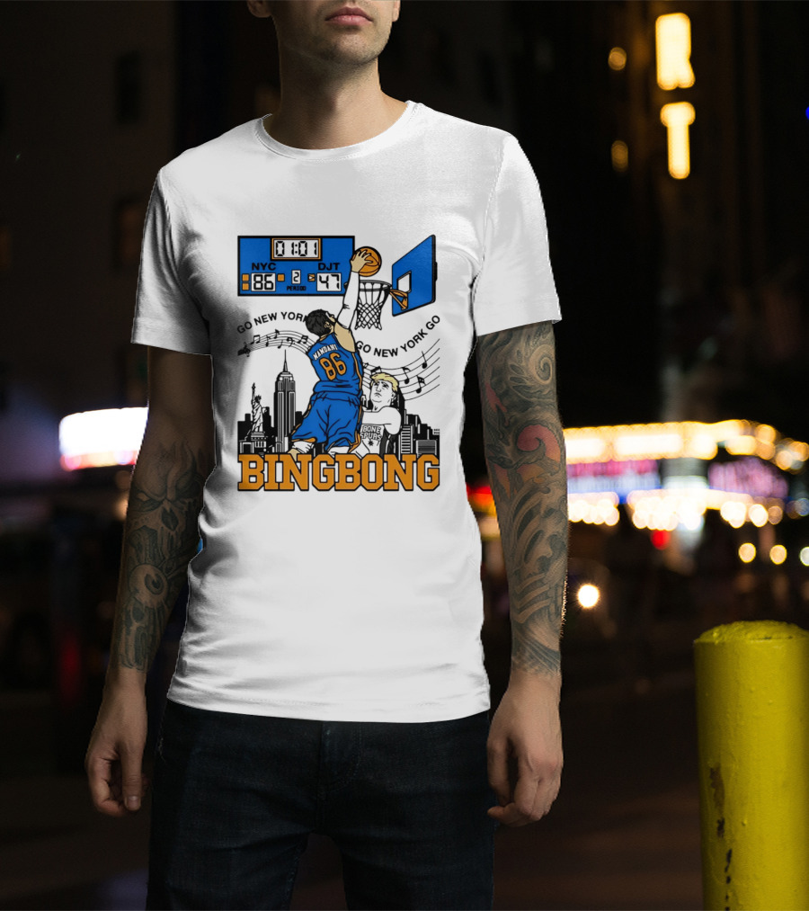 Mamdani 86 NYC DJT Go New York Basketball Bing Bong Epstein Files T-Shirt