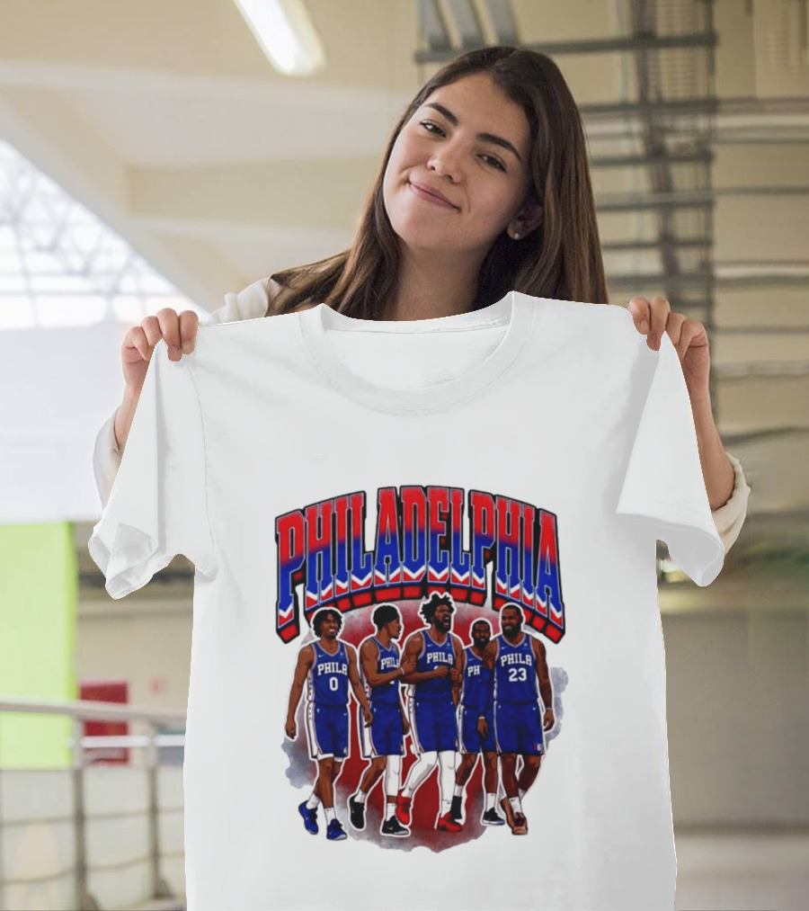 Philadelphia Basketball Starting 5 PHILA 23 0 T-Shirt