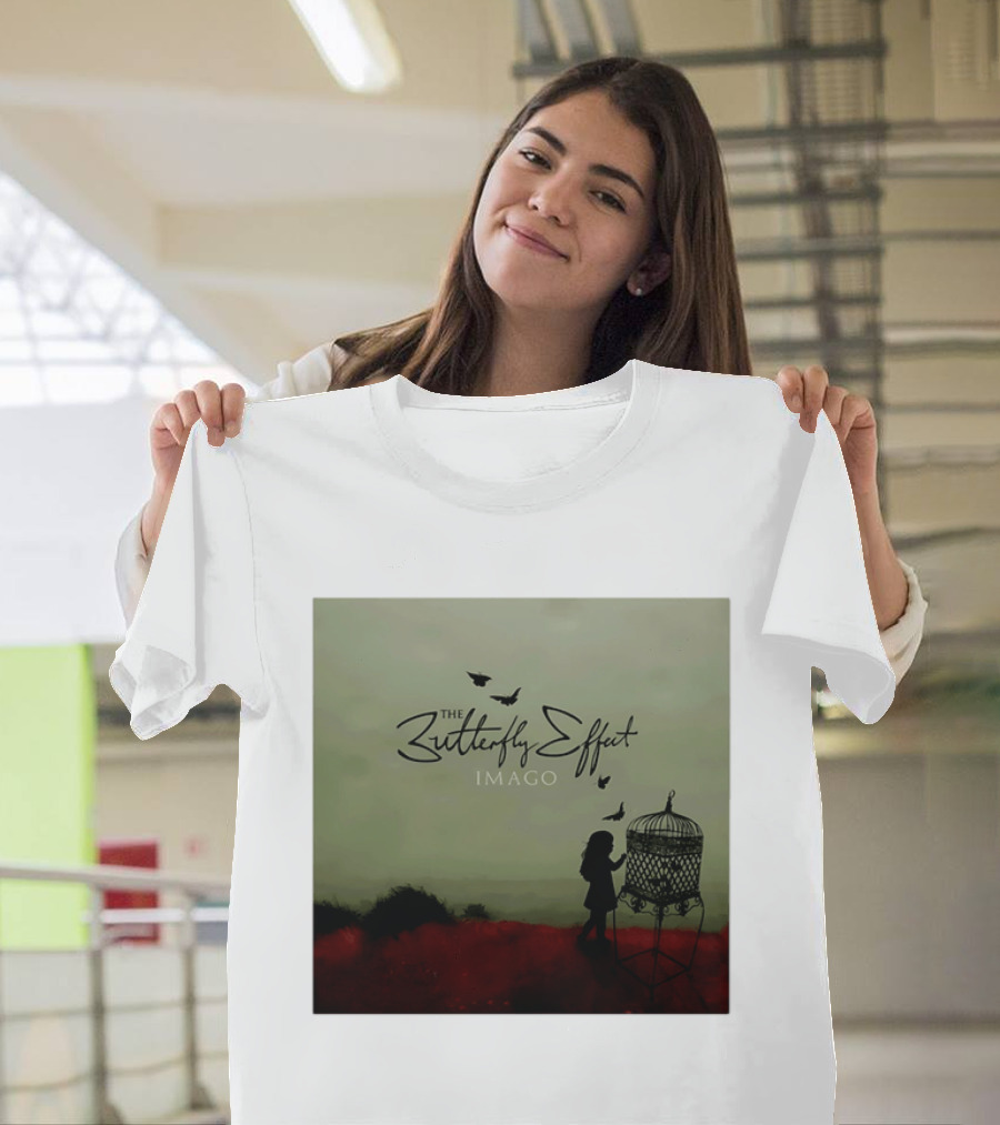 The Butterfly Effect IMAGO Silhouette With Birdcage And Butterflies T-Shirt