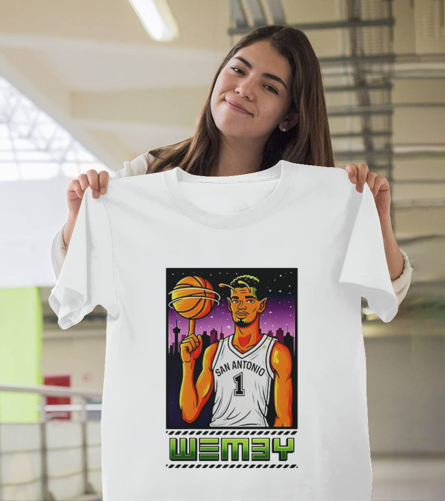 Wemby No 1 San Antonio Basketball Alien T-Shirt