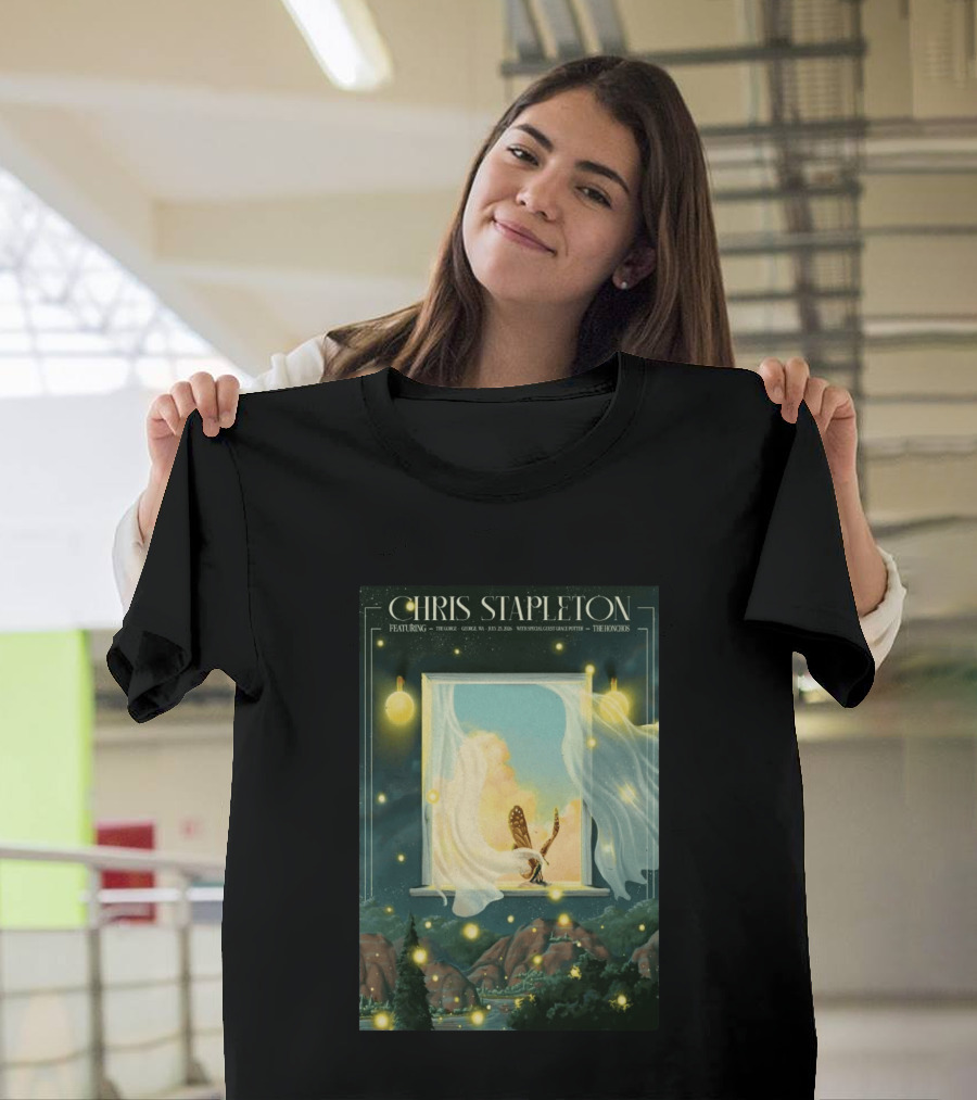 Chris Stapleton Featuring The Gorge George WA July 25 2026 With Special Guest Grace Potter The Honchos T-Shirt