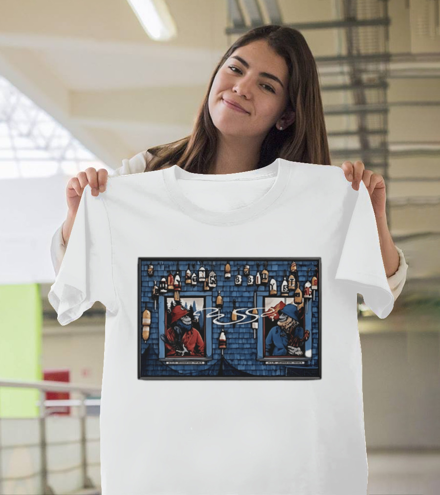 Billy Strings Portland ME July 24 2026 Lobster Theme With Buoys And Lighthouse T-Shirt