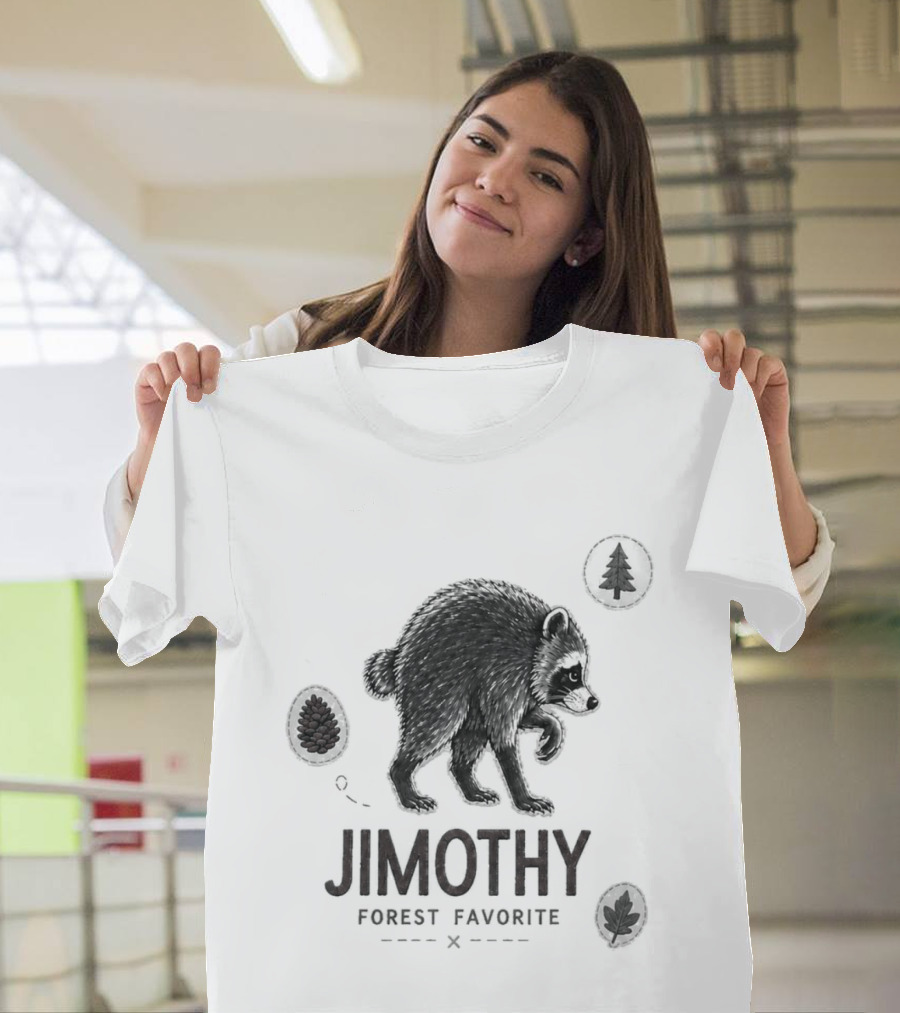 Jimothy Forest Favorite Bear Silhouette And Trees T-Shirt