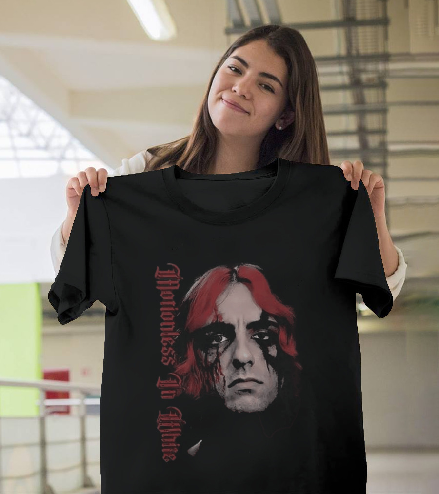 Motionless In White Vinny Decades Black Metal Face Paint Red Hair T-Shirt