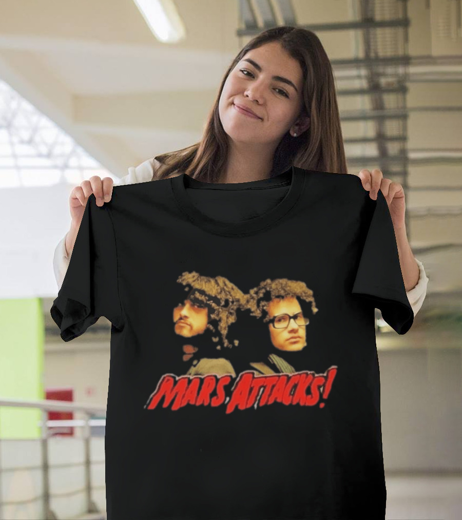 Omar Rodríguez López Cedric Bixler Zavala Mars Attacks Collaboration T-Shirt