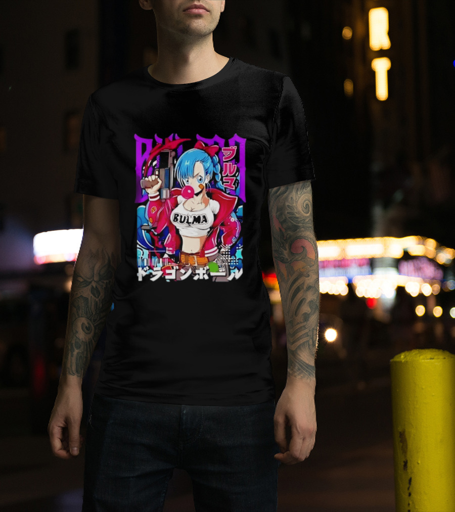 Bulma Dragon Ball Bulma Anime Manga Character Japan Kanji Street T-Shirt