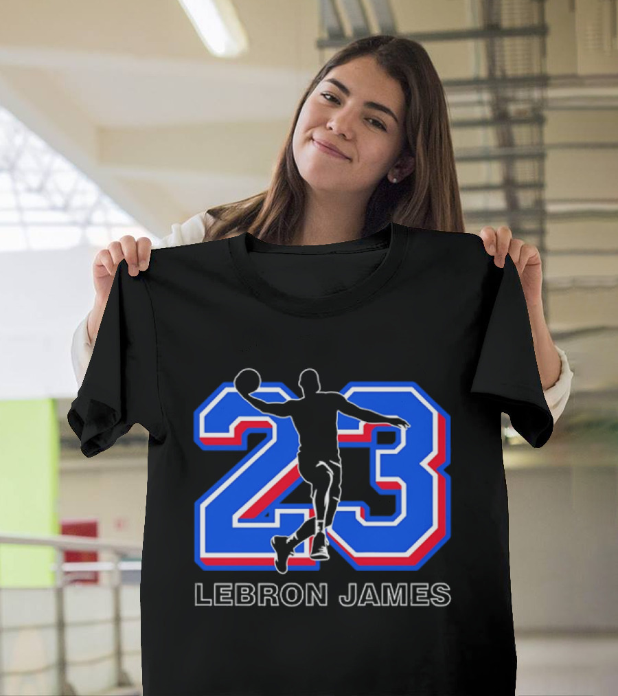 LeBron James 23 Basketball Dunk T-Shirt