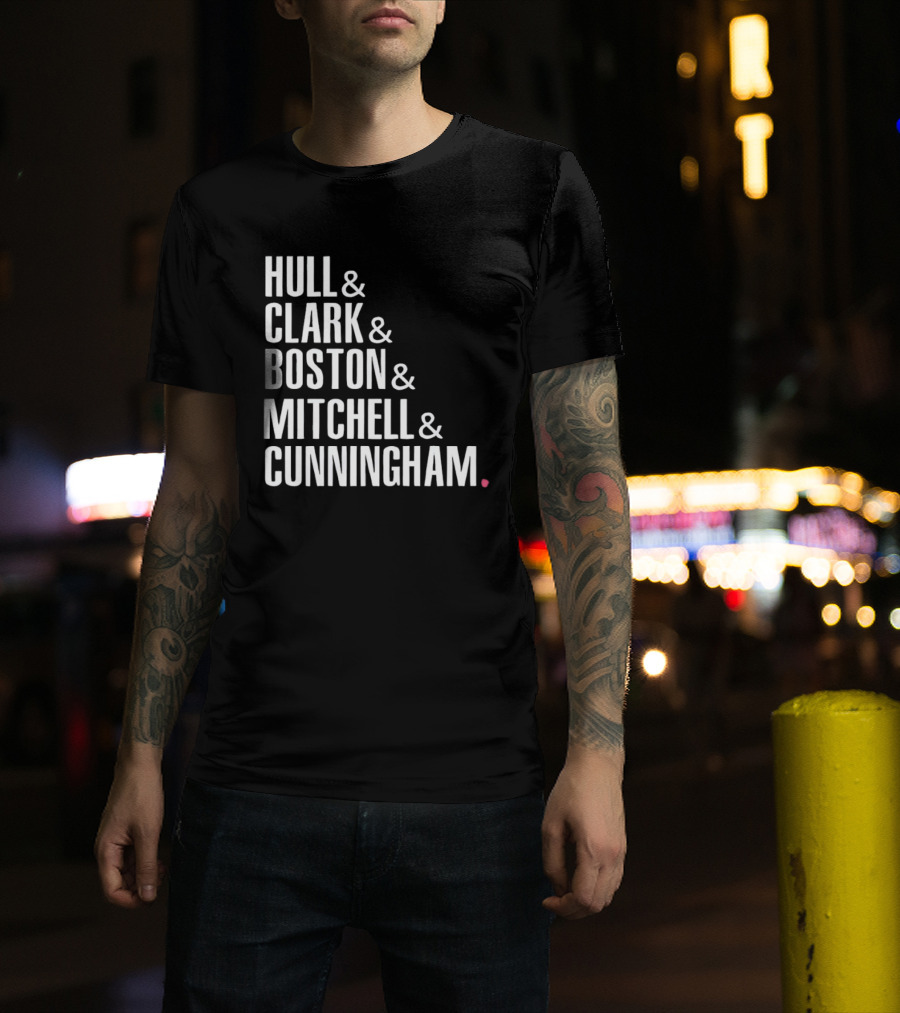 Hull Clark Boston Mitchell Cunningham Indiana Fever WNBA Basketball 2026 T-Shirt