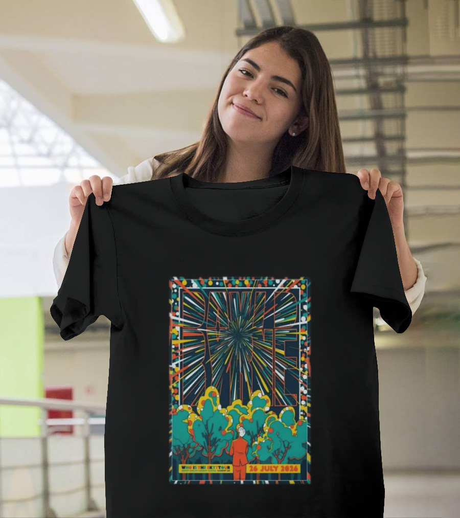 David Byrne Who Is This Sky Tour Cardiff Castle UK 26 July 2026 T-Shirt