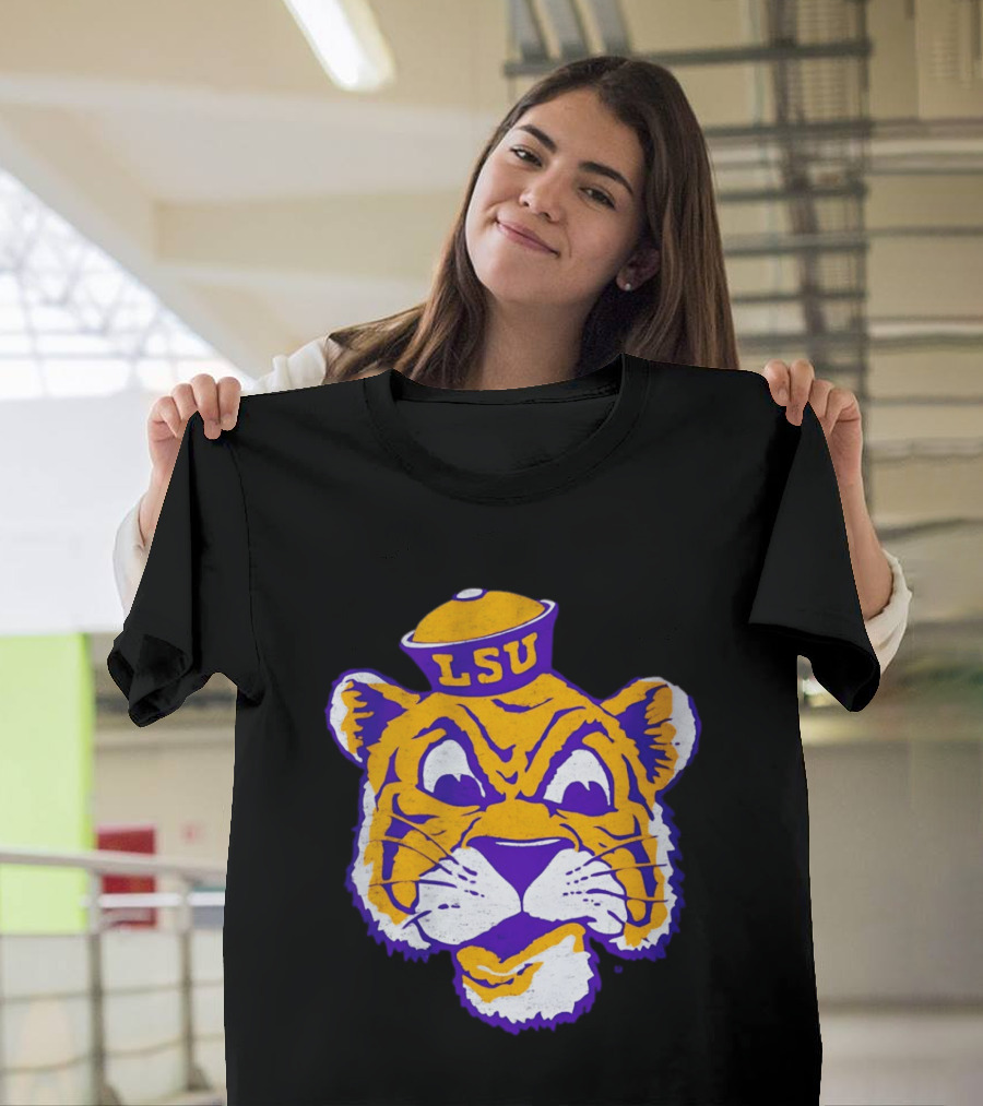 LSU Tigers Big Face 2026 Tiger Head LSU T-Shirt