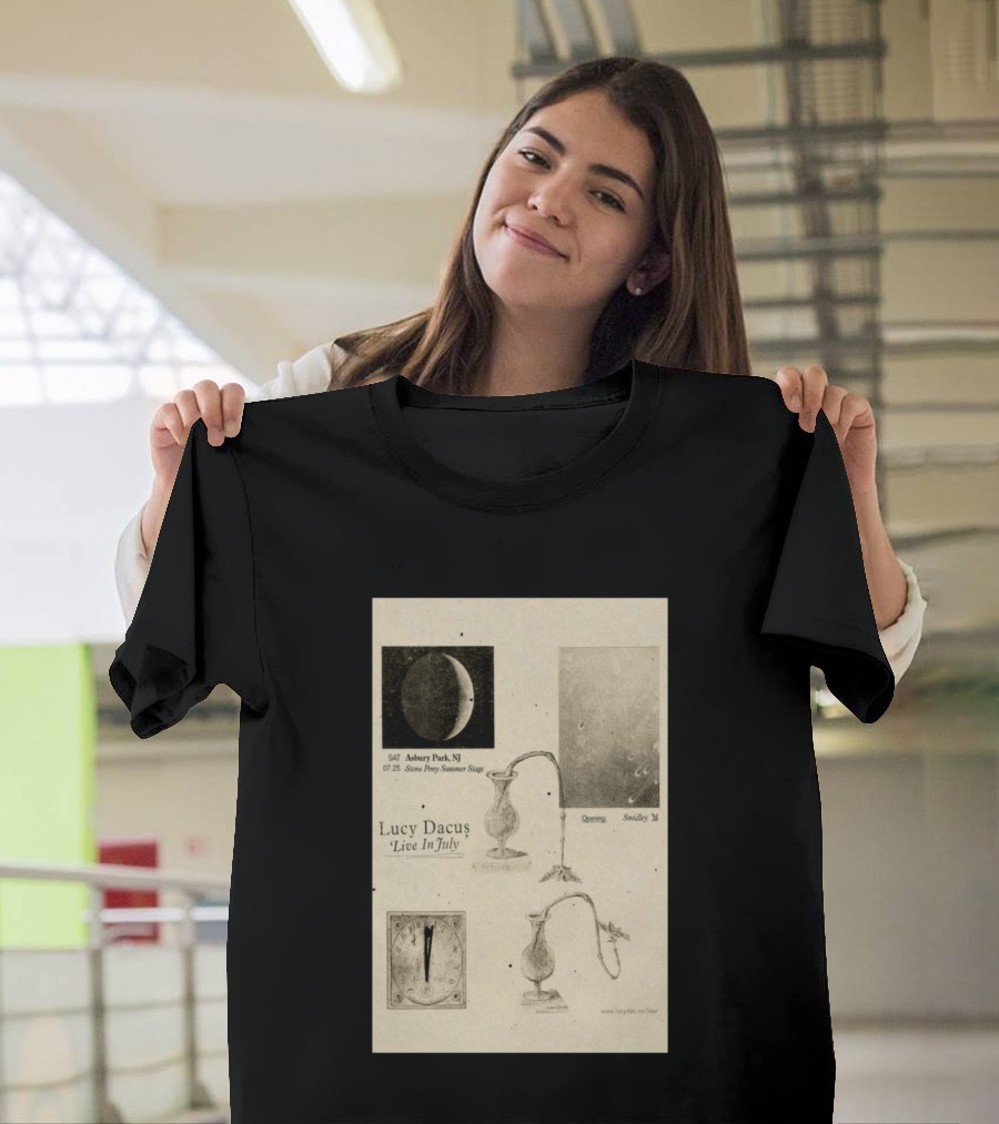 Lucy Dacus Live In July Asbury Park NJ Stone Pony Summer Stage 07 25 Opening Smidley Moon Stage T-Shirt