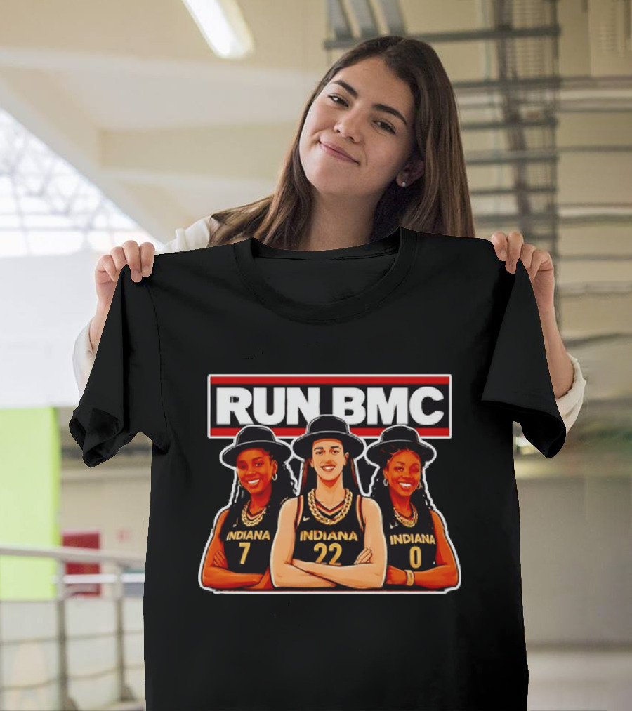 Indiana Fever Stars Run BMC Caitlin Clark Basketball Team Collaboration T-Shirt