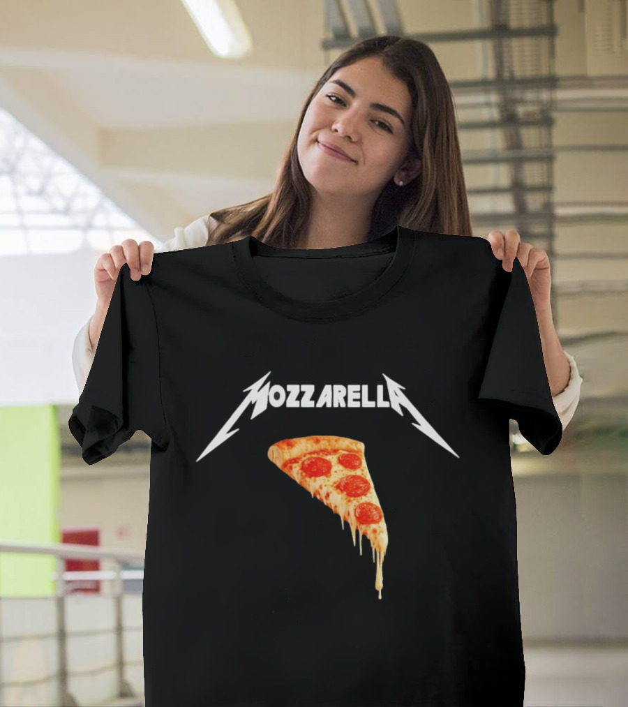 Mozzarella Pizza Slice With Cheese And Pepperoni T-Shirt