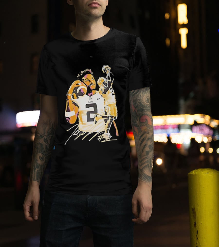 Odell Beckham Jr. LSU Tigers Football Number 2 NCAA T-Shirt