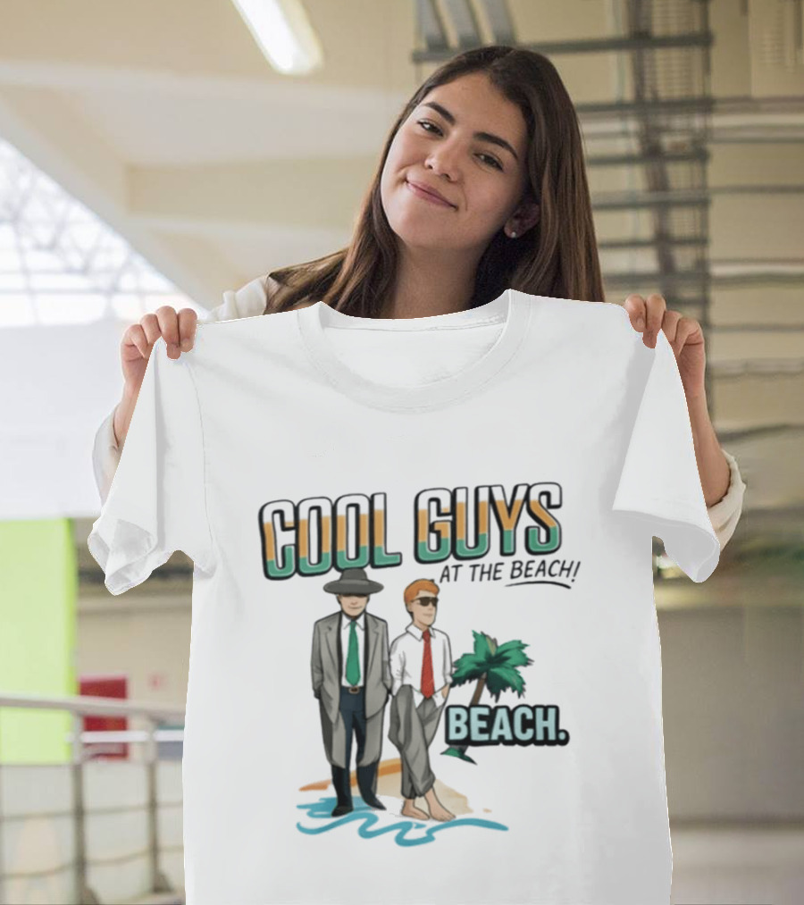 Cool Guys At The Beach Beach T-Shirt
