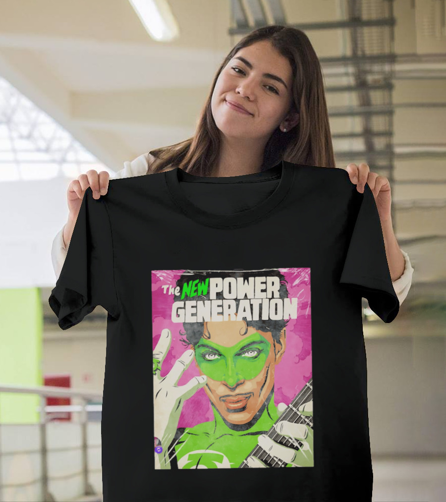 The New Power Generation Prince Green Lantern Guitar Hero T-Shirt