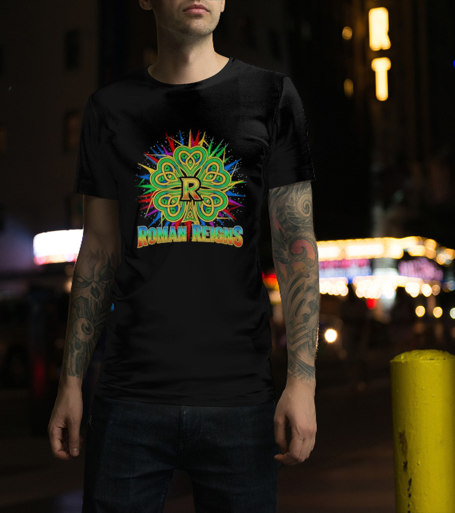 Roman Reigns Shamrock St Patrick's Day 2026 WWE Celebration T-Shirt
