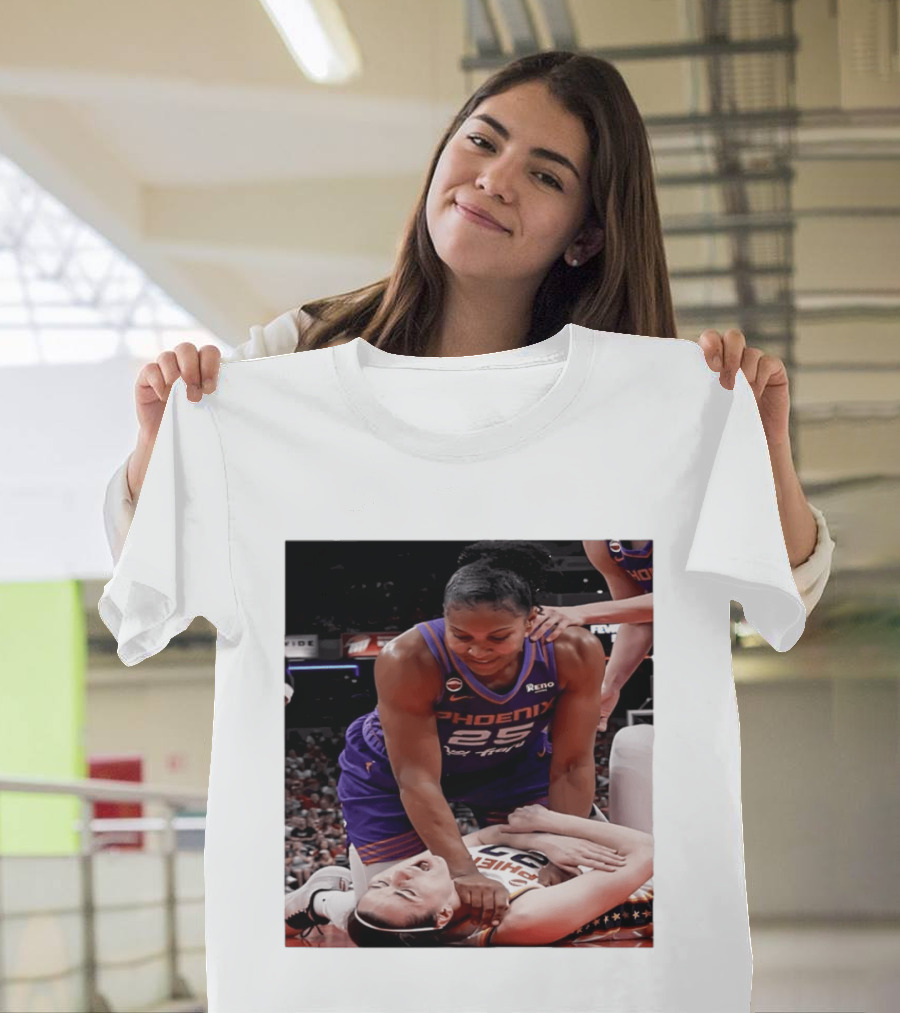 Brittney Griner Phoenix Mercury Caitlin Clark Indiana Fever NBA WNBA Crossover Moment T-Shirt