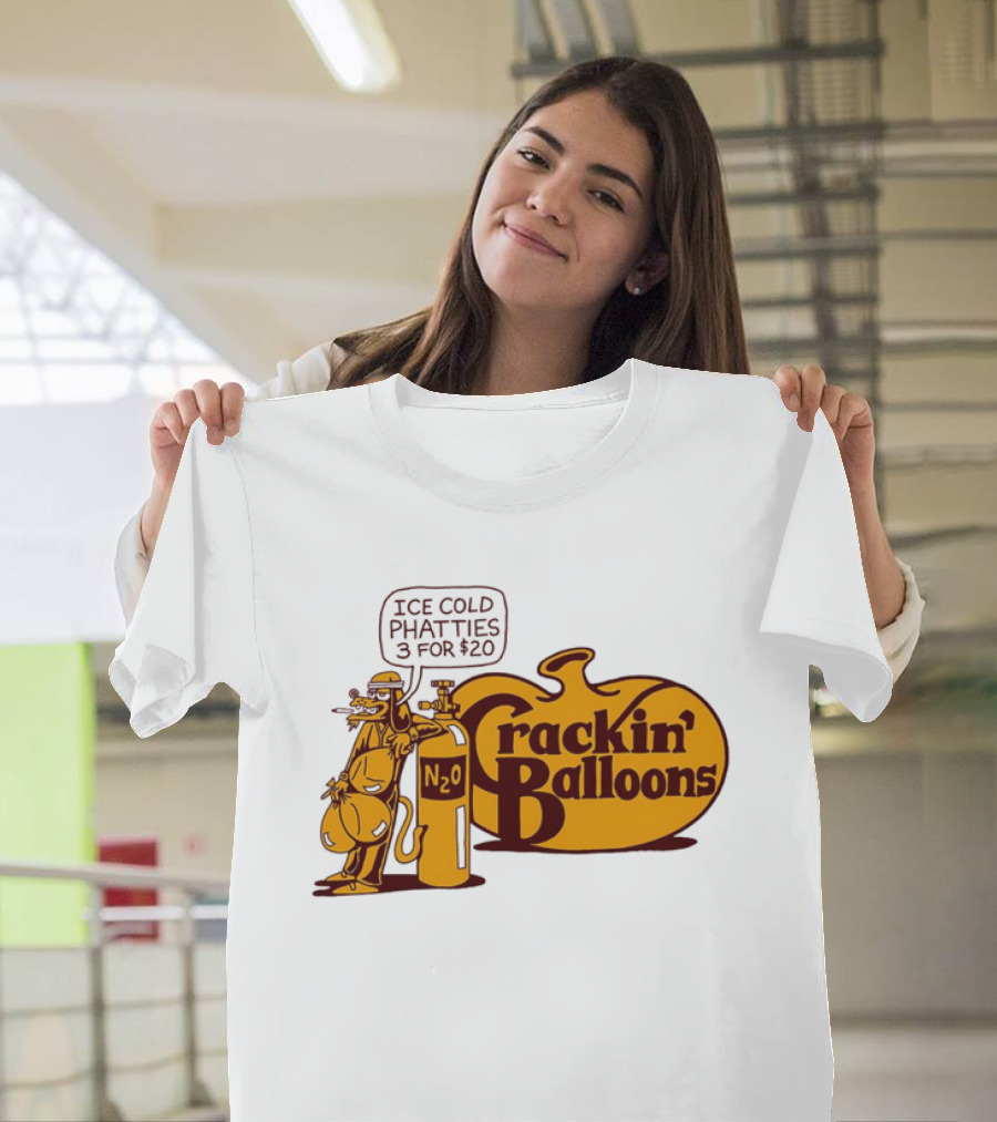 Cracker Barrel Crackin' Balloons Ice Cold Phatties N2O 3 For $20 T-Shirt