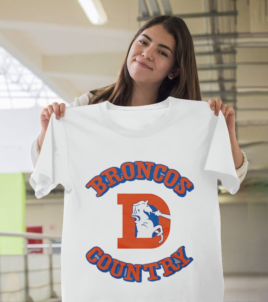 Broncos Country D Letter Horseshoe T-Shirt