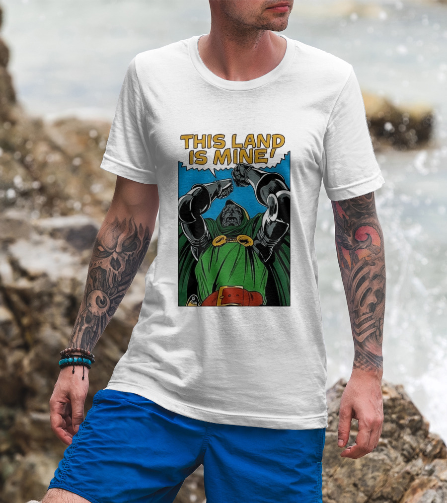 Doctor Doom Marvel Studios This Land Is Mine Vintage Comic T-Shirt