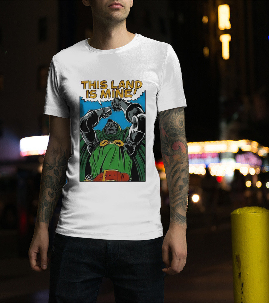 Doctor Doom Marvel Studios This Land Is Mine Vintage Comic T-Shirt