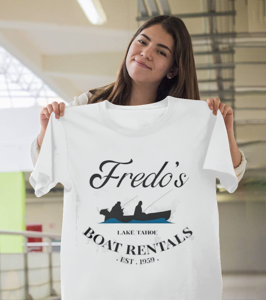 Fredo's Lake Tahoe Boat Rentals Fishing Est. 1959 T-Shirt