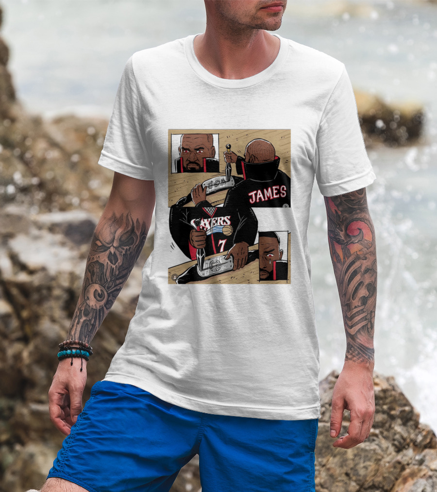 James Sixers 17 Basketball Comic T-Shirt