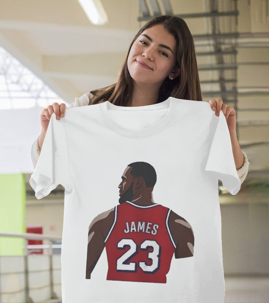 LeBron James 23 Philadelphia 76ers NBA Basketball Lakers Jersey T-Shirt