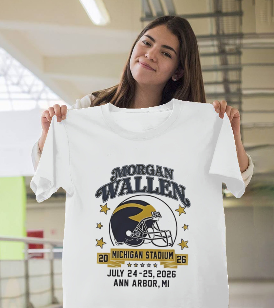 Morgan Wallen Michigan Stadium 2026 Ann Arbor July 24 25 T-Shirt