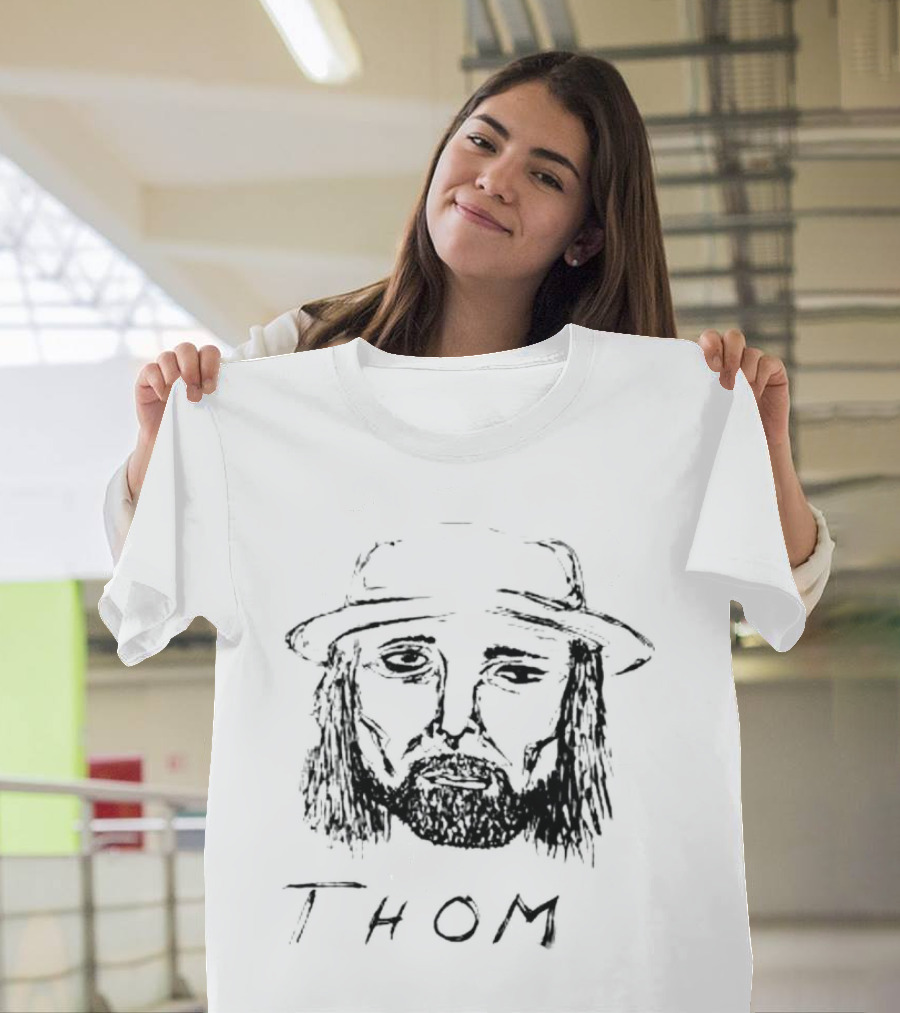 Thom Yorke Sketch Illustrated Hat T-Shirt